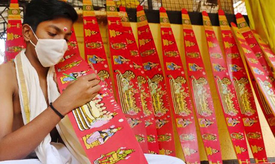 a family member doing painting