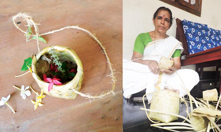 Seasonal crafts Onavillu and Poovatti | Poovatti