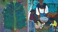 ‘Flowering Trees’ and ‘Vining-Wands’, Artists: K. Madhavi and Devu Nenmara. 