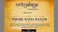 Cover page of Pibare Rama Rasam’ online dance festival