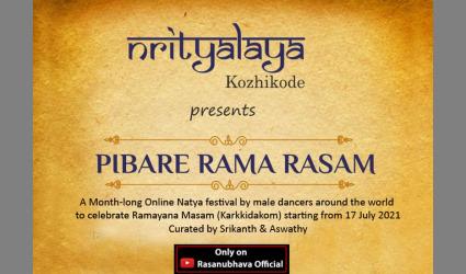 Cover page of Pibare Rama Rasam’ online dance festival